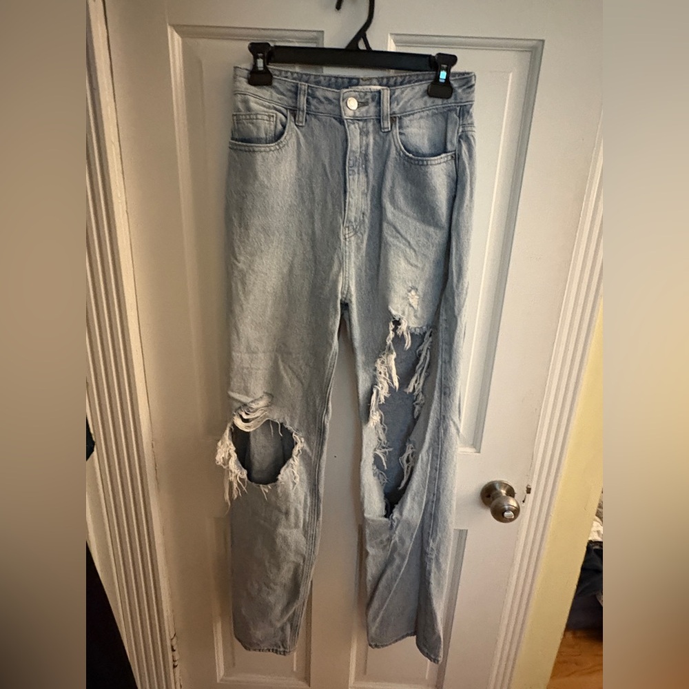 PacSun Light Blue Distressed Boyfriend Jeans